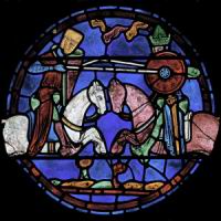 Chartres, Cathedrale, Vitrail, Charlemagne (2)